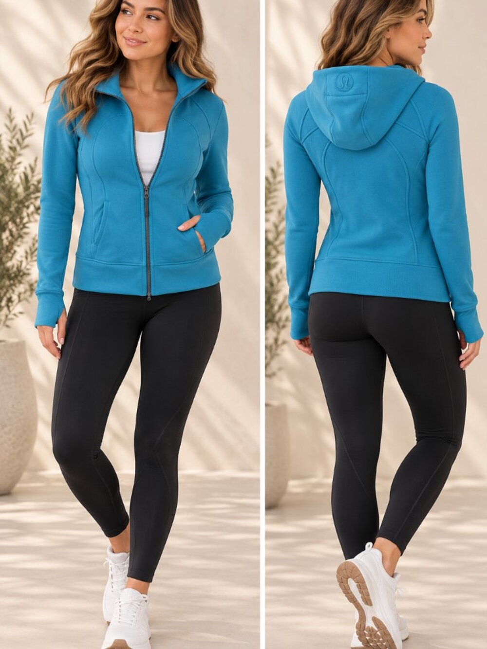 Lululemon Scuba Full-Zip Hoodie Blue Size 4 LW4CGVS